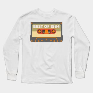 Vintage Retro Best of 1984 36 Years Old Birthday Gift Ideas Long Sleeve T-Shirt